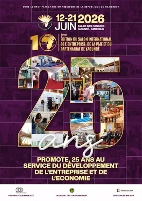 Affiche officielle PROMOTE 2026 — 12-21 juin, Palais des Congrès Yaoundé